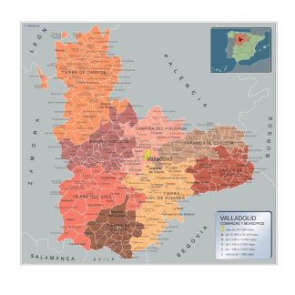 Mapa Municipios Valladolid