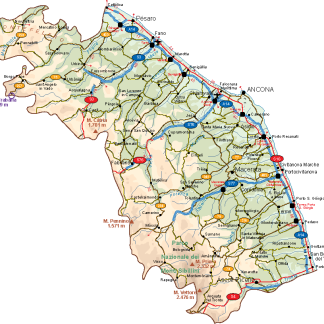 Marche Vector Map