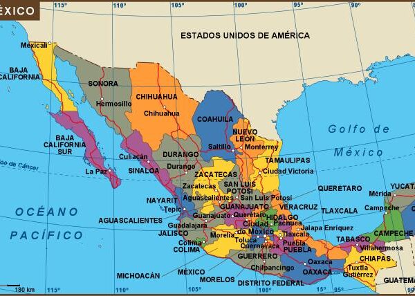 Mexico mapa politico