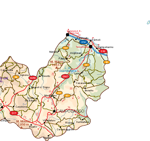 Molise Vector Map