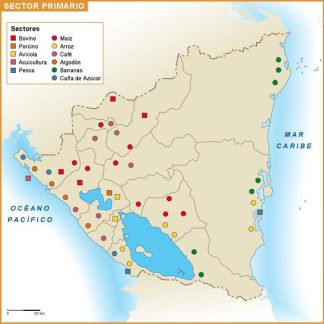Nicaragua mapa primario