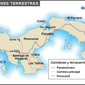 Panama mapa carreteras