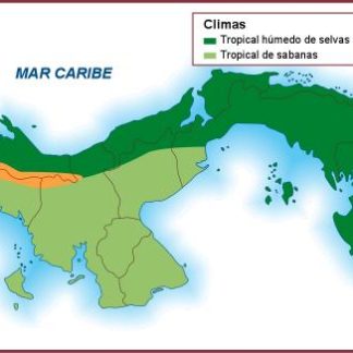 Panama mapa climas