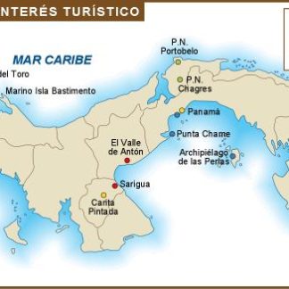 Panama mapa turismo