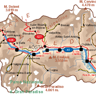 Valle Aosta Vector Map