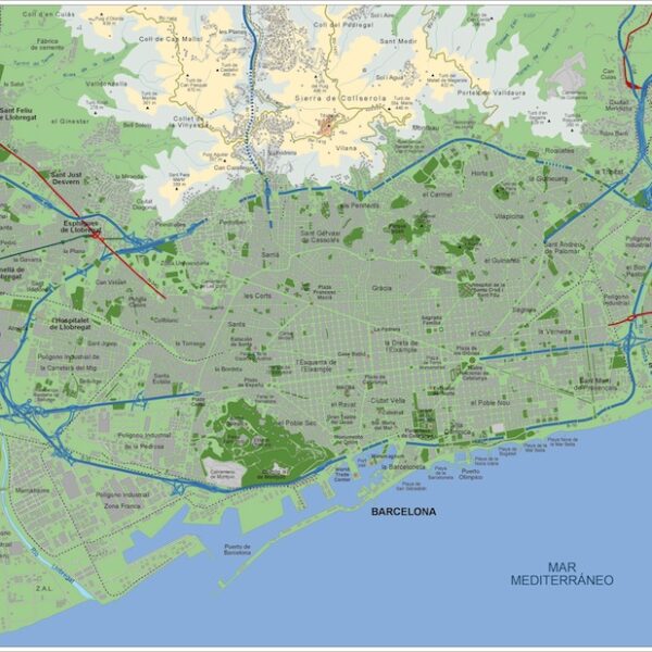 mapa digital barcelona
