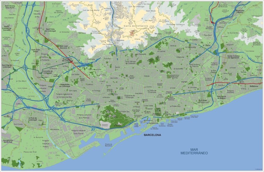 mapa digital barcelona | Order and download mapa digital barcelona