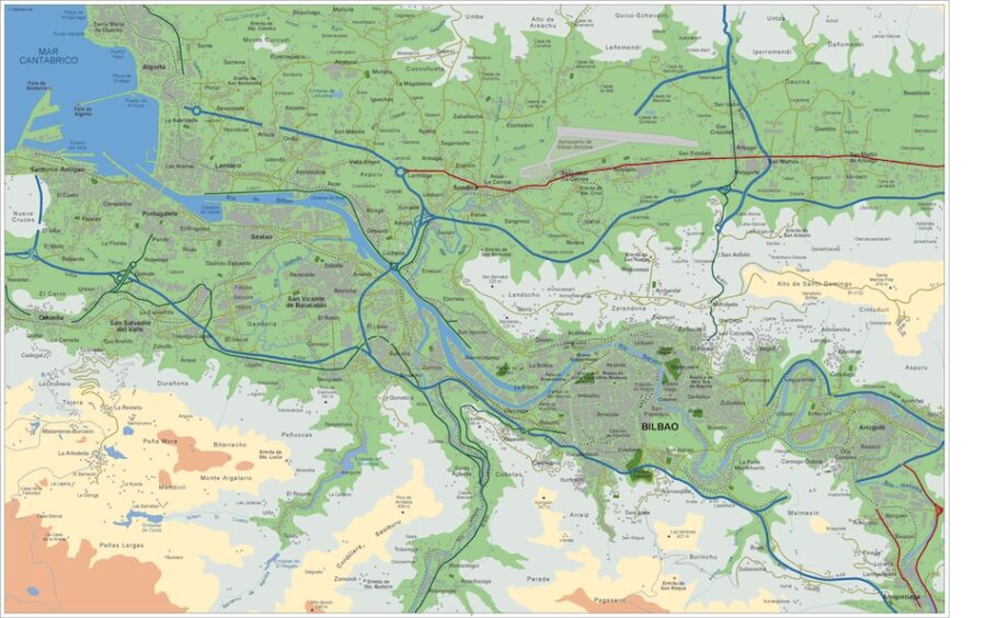 mapa digital bilbao