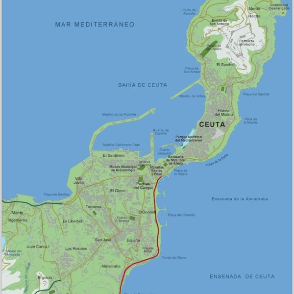 mapa digital ceuta