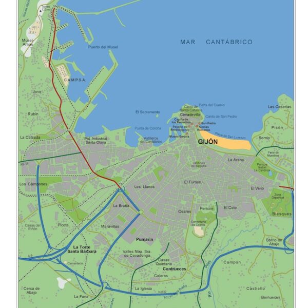 mapa digital gijon