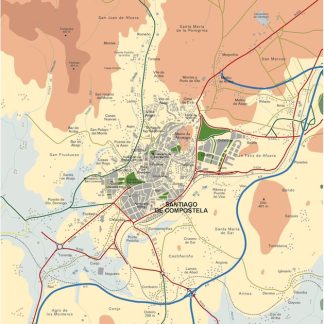 mapa digital santiago de compostela