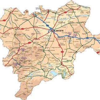 mapa provincia Albacete