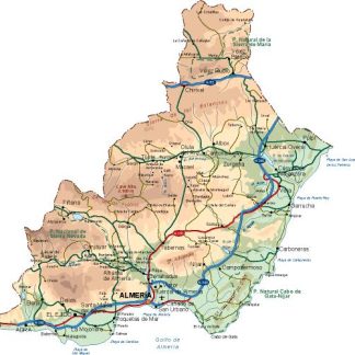 mapa provincia Almeria