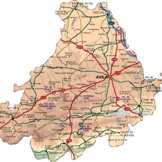 mapa provincia Avila