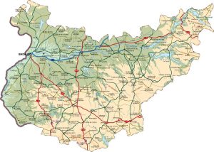 mapa provincia Badajoz