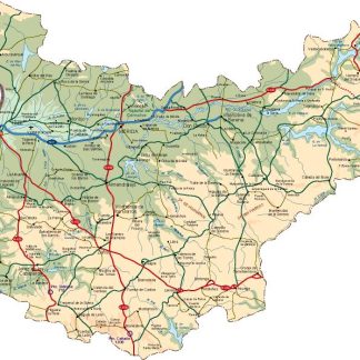 mapa provincia Badajoz