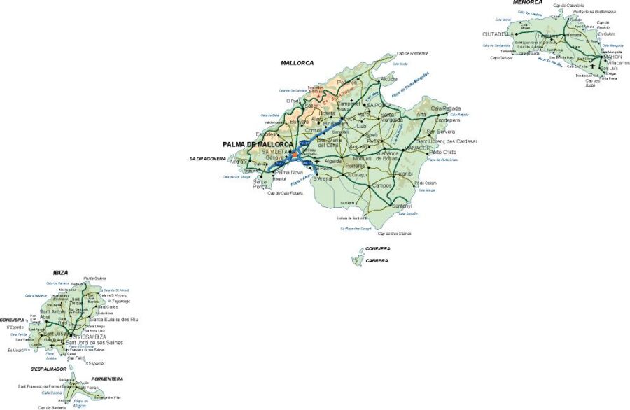 mapa provincia Baleares