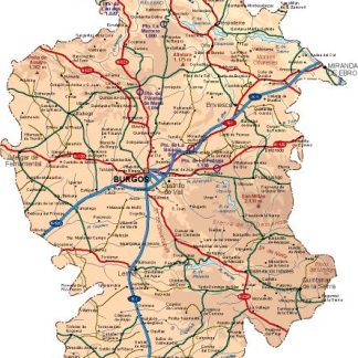 mapa provincia Burgos