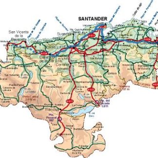 mapa provincia Cantabria