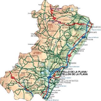mapa provincia Castellon