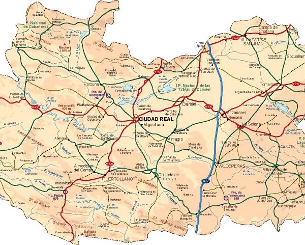 mapa provincia Ciudad Real