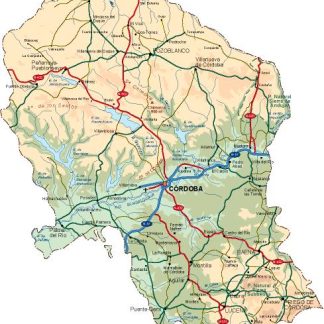 mapa provincia Cordoba