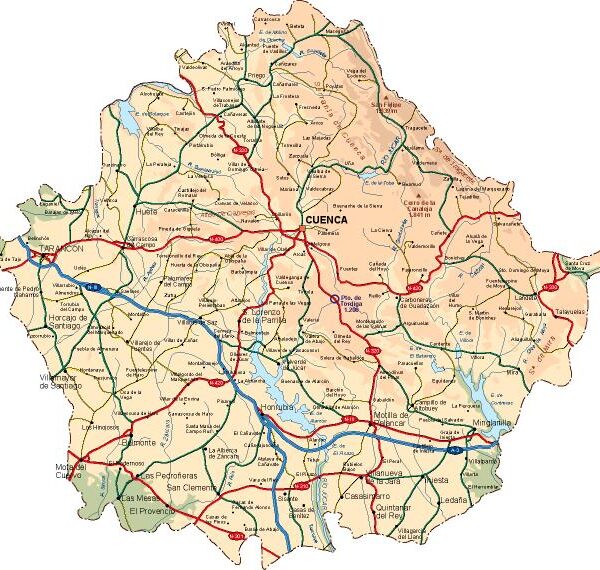 mapa provincia Cuenca