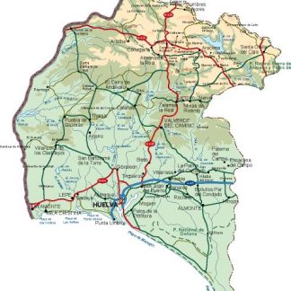 mapa provincia Huelva
