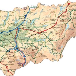 mapa provincia Jaen