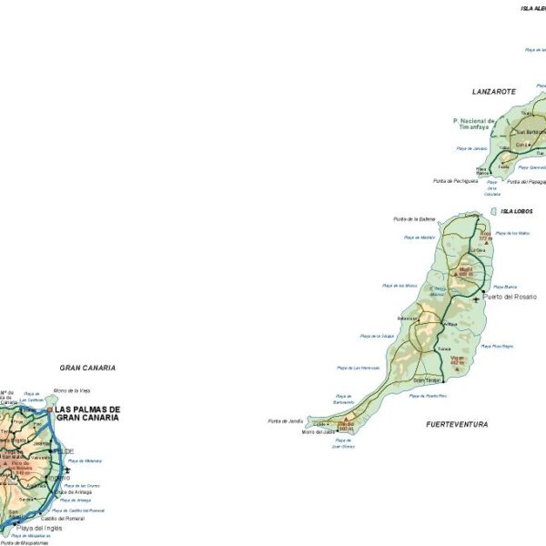 mapa provincia Las Palmas