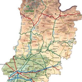 mapa provincia Lleida
