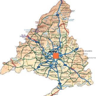 mapa provincia Madrid