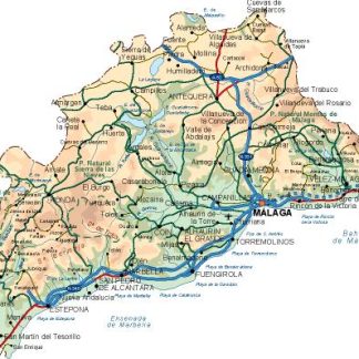 mapa provincia Malaga