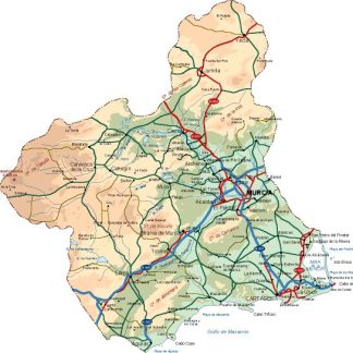 mapa provincia Murcia