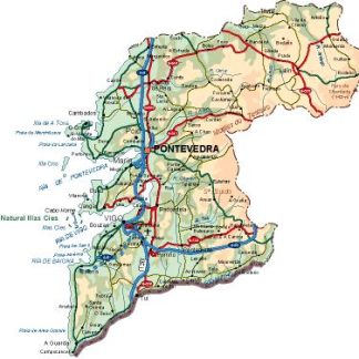 mapa provincia Pontevedra