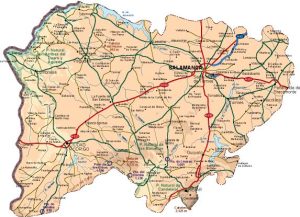 mapa provincia Salamanca