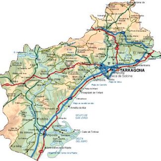 mapa provincia Tarragona