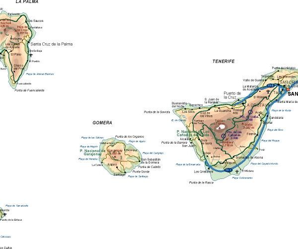 mapa provincia Tenerife