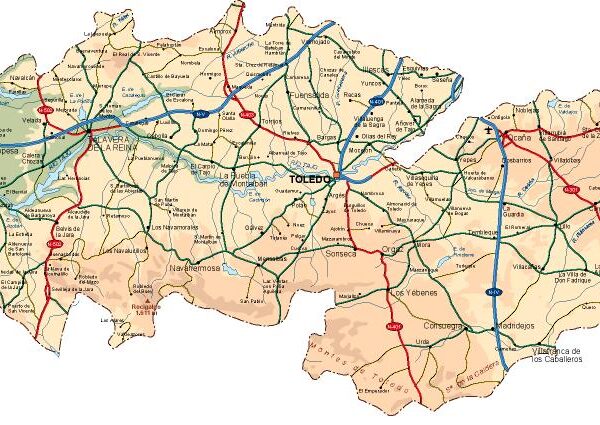 mapa provincia Toledo